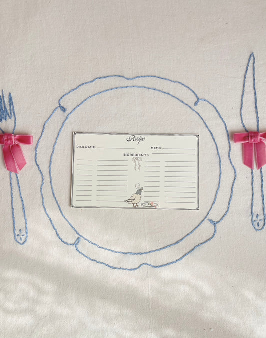 City Bird Recipe Card