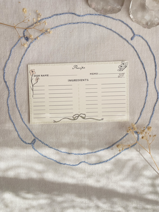 Ribbon Recipe Card